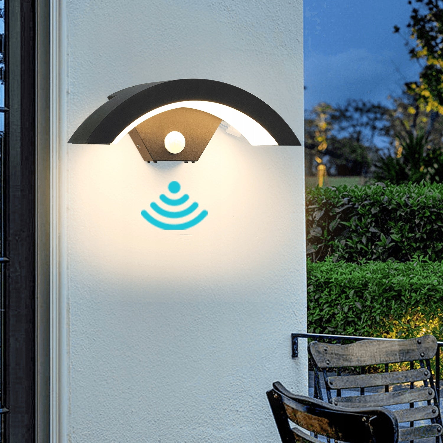 OUTDOOR WALL LAMP LED GARDEN LAMP 18W WALL FACADE MOTION SENSOR EAN (GTIN) 0884776646316