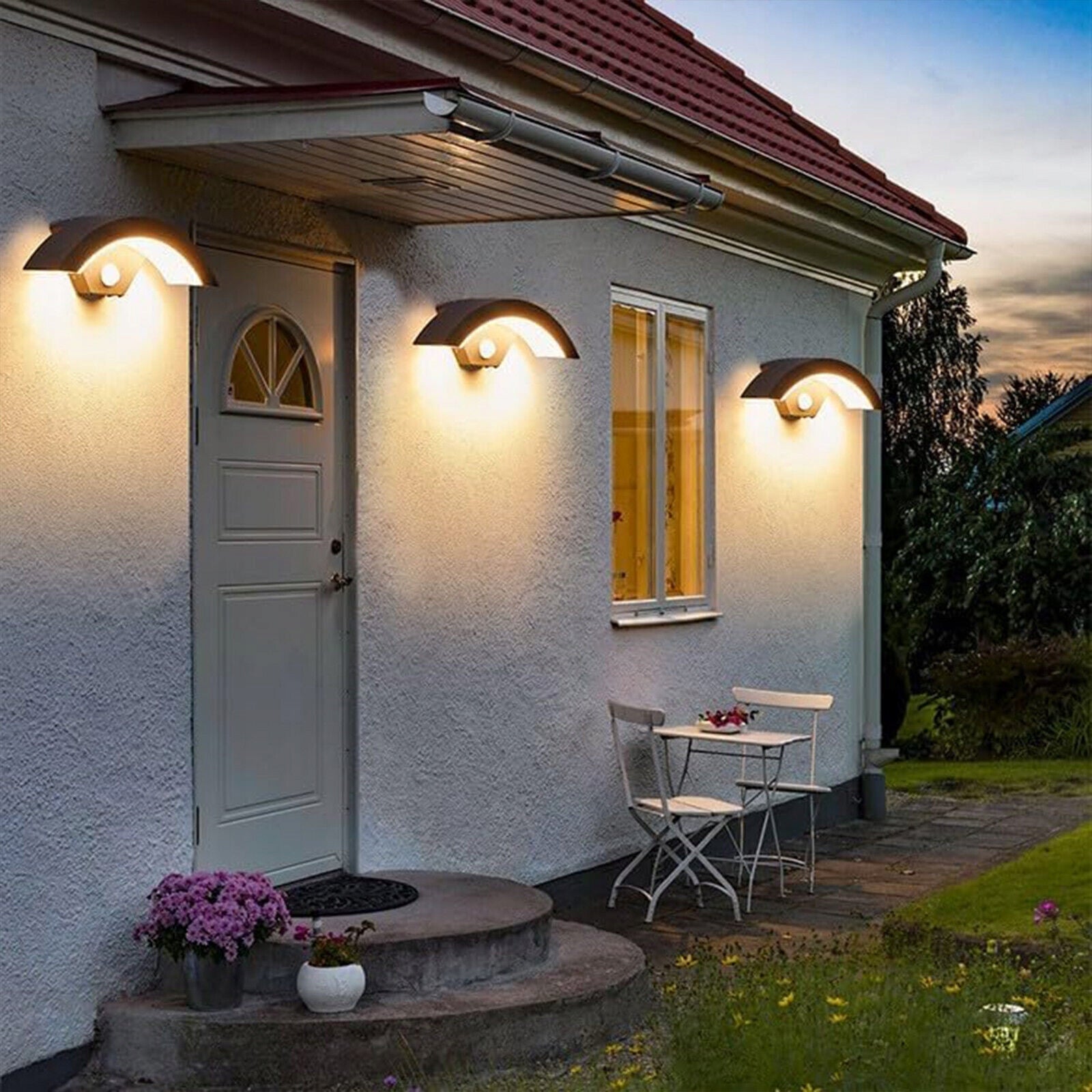 OUTDOOR WALL LAMP LED GARDEN LAMP 18W WALL FACADE MOTION SENSOR Light source power 18 W