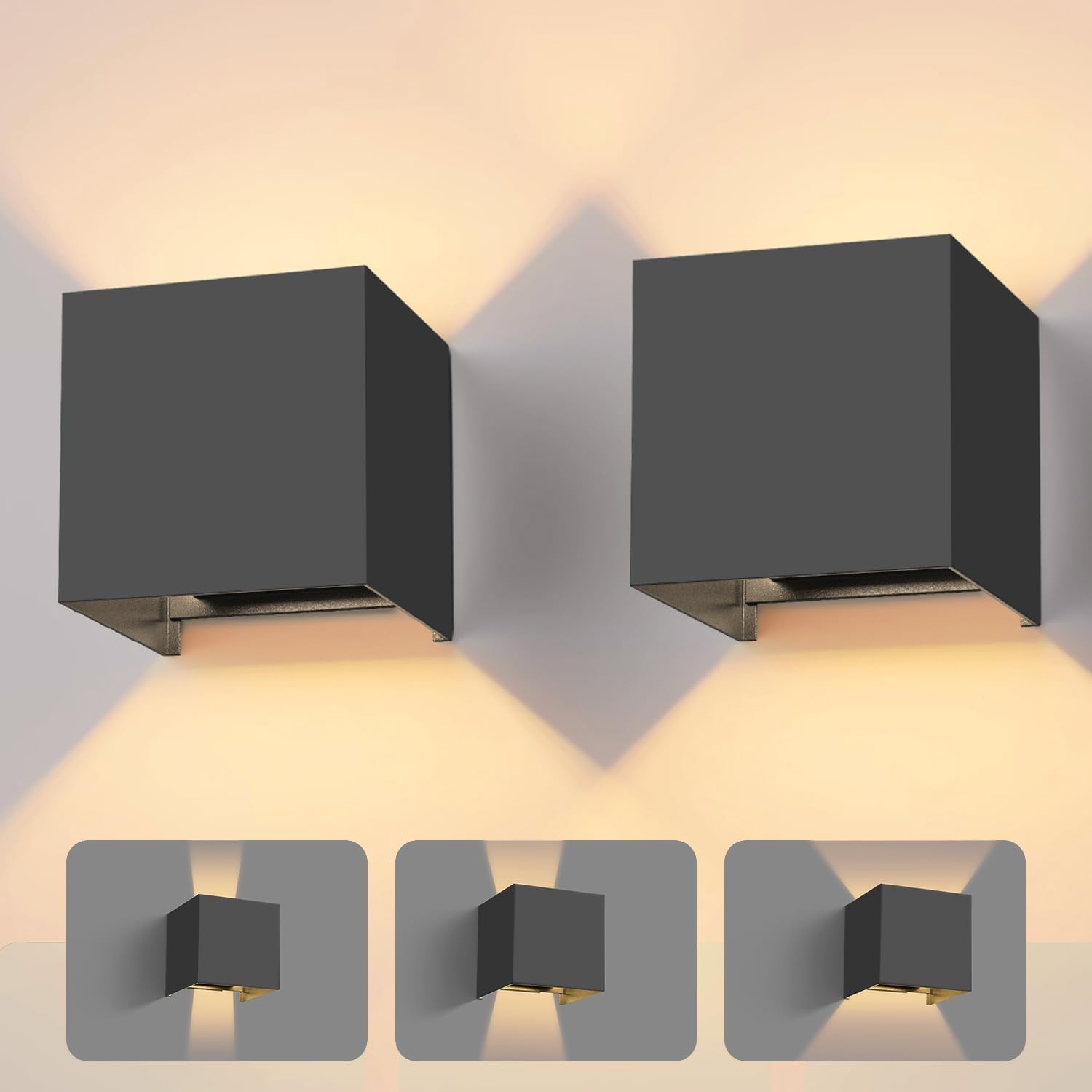 OUTDOOR WALL LAMP LED Garden Facade Lamp WALL 6W IP54 Adjustable Brand Smartled