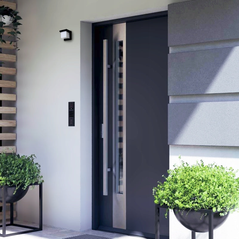 OUTDOOR WALL LAMP WITH MOTION AND DUSK DETECTOR FACADE GARDEN IP54 E27 Light source power 0 W