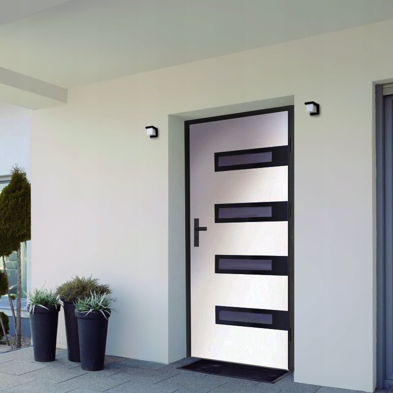 OUTDOOR WALL LAMP WITH MOTION AND DUSK DETECTOR FACADE GARDEN IP54 E27 Thread type E27