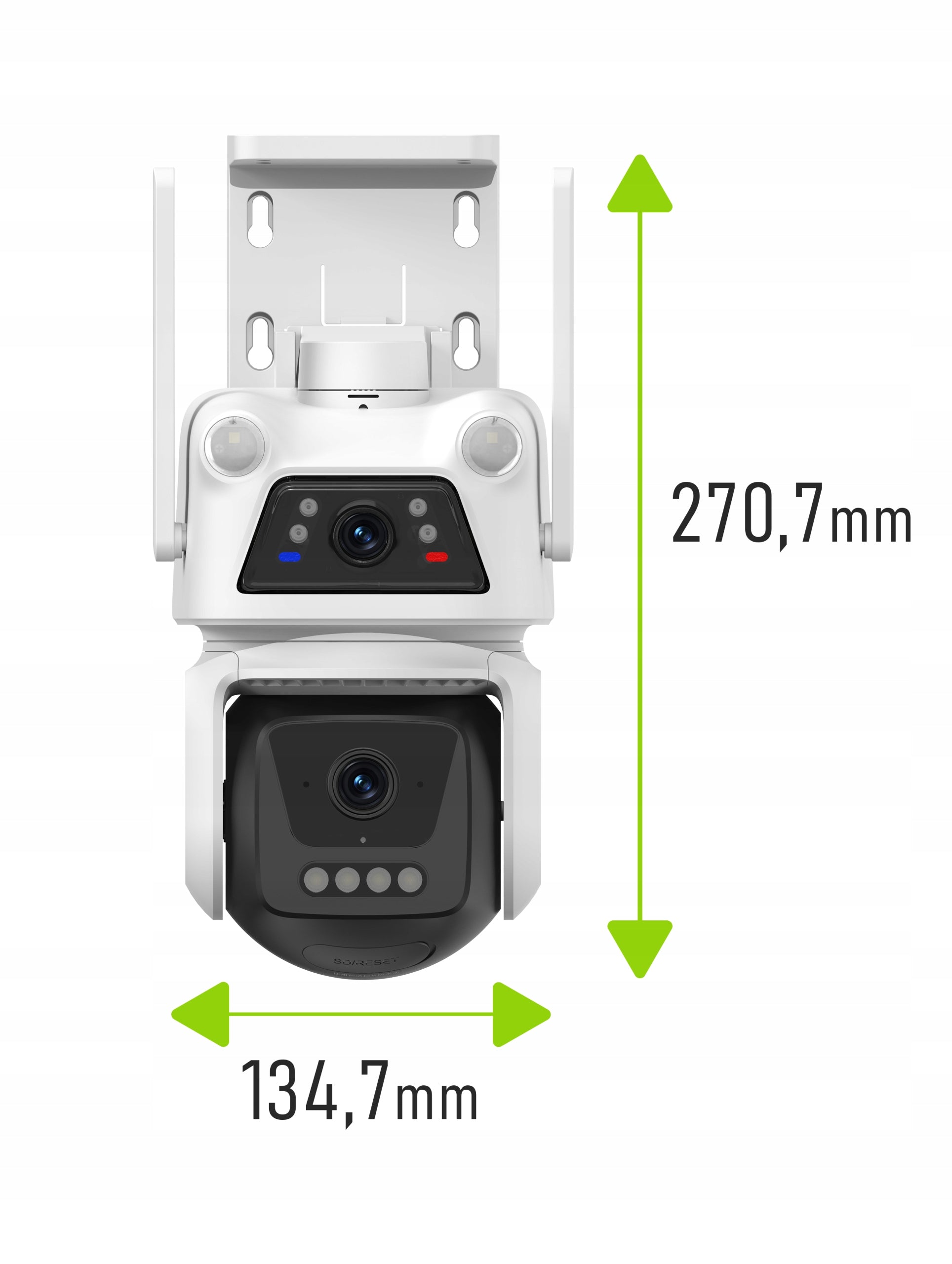 OUTDOOR WIFI CAMERA ROTATING 10 Mpx DUAL 2X 5Mpx BEANSVIEW PTZ EZVIZ Brand Beans View