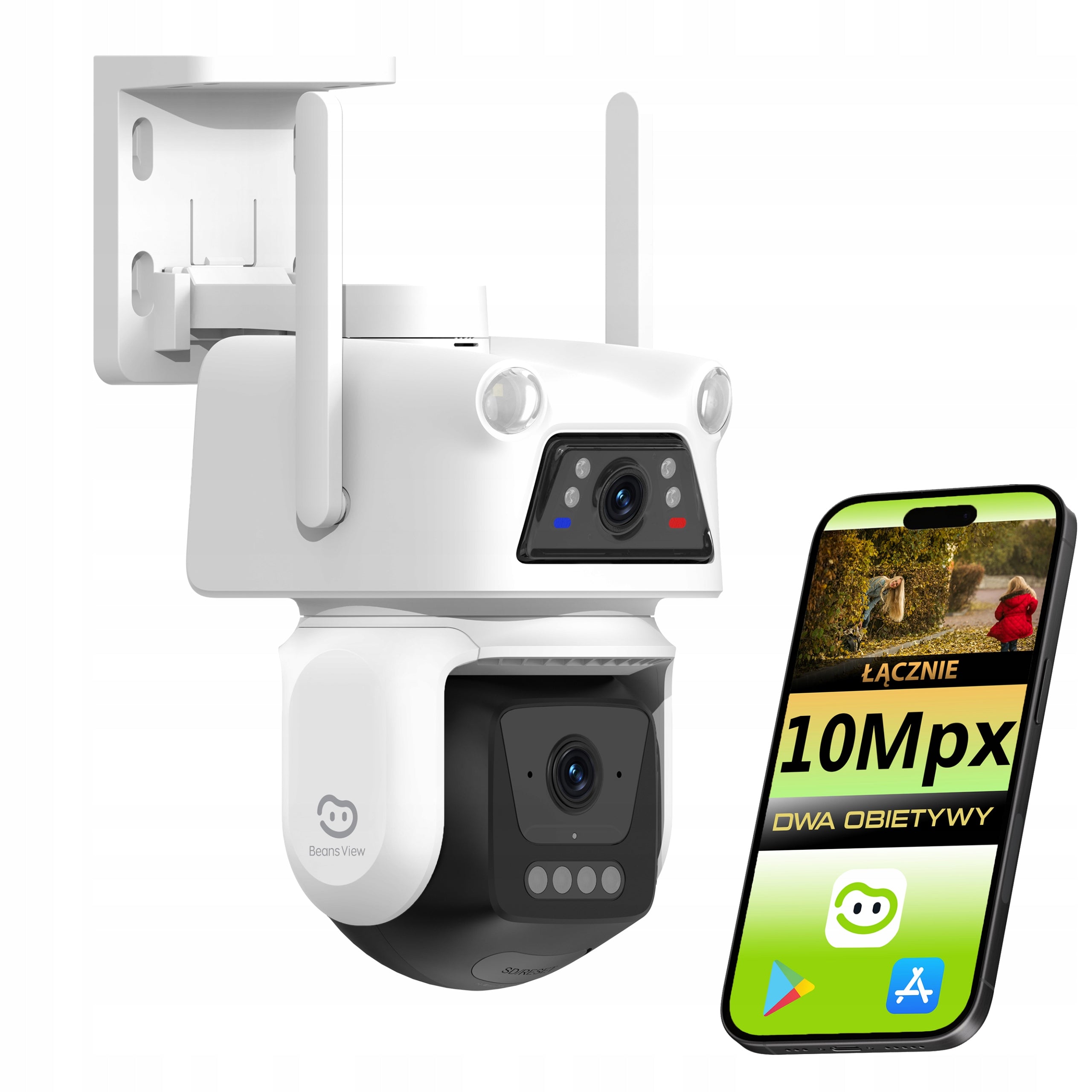 OUTDOOR WIFI CAMERA ROTATING 10 Mpx DUAL 2X 5Mpx BEANSVIEW PTZ EZVIZ