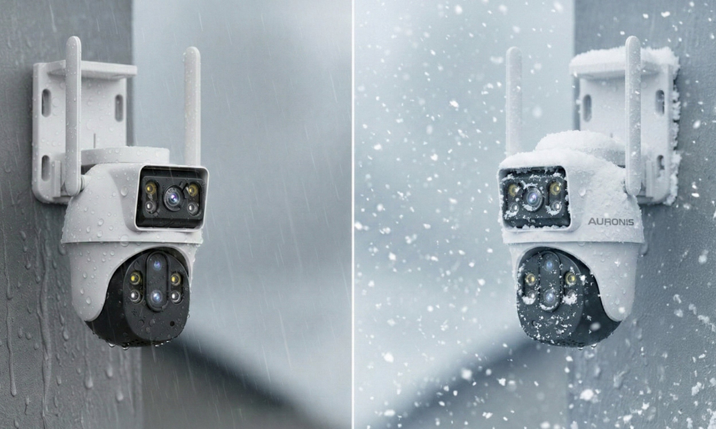 OUTDOOR WIFI CAMERA ROTATING 10x ZOOM 6MP DUAL SMART DETECTION ALARM Model PODWÓJNA KAMERA ZEWNĘTRZNA TWO-WAY-AUDIO APLIKACJA