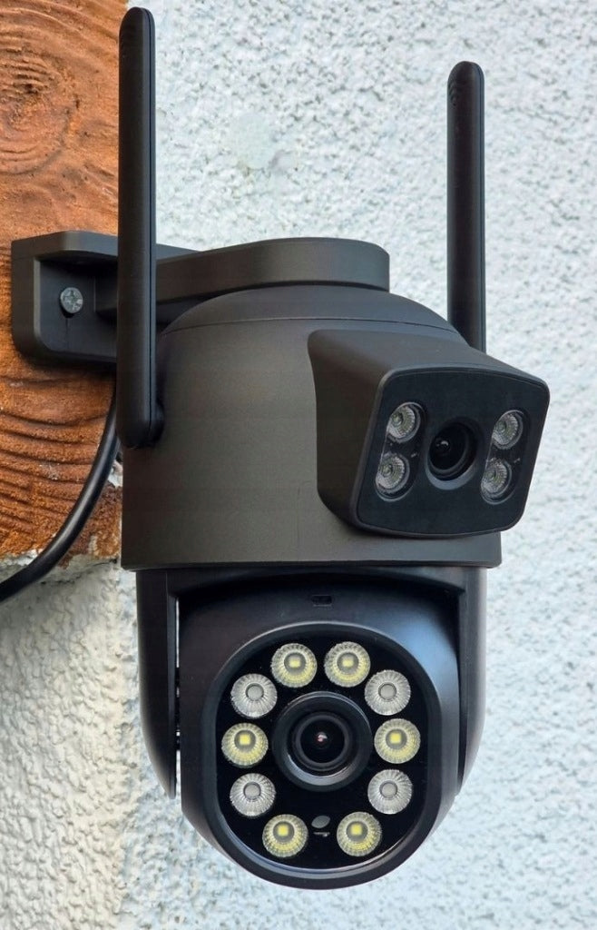OUTDOOR WIFI CAMERA ROTATING DOUBLE SOLID 2 WAYS TO MOUNT + FREEBIE Kind internal external