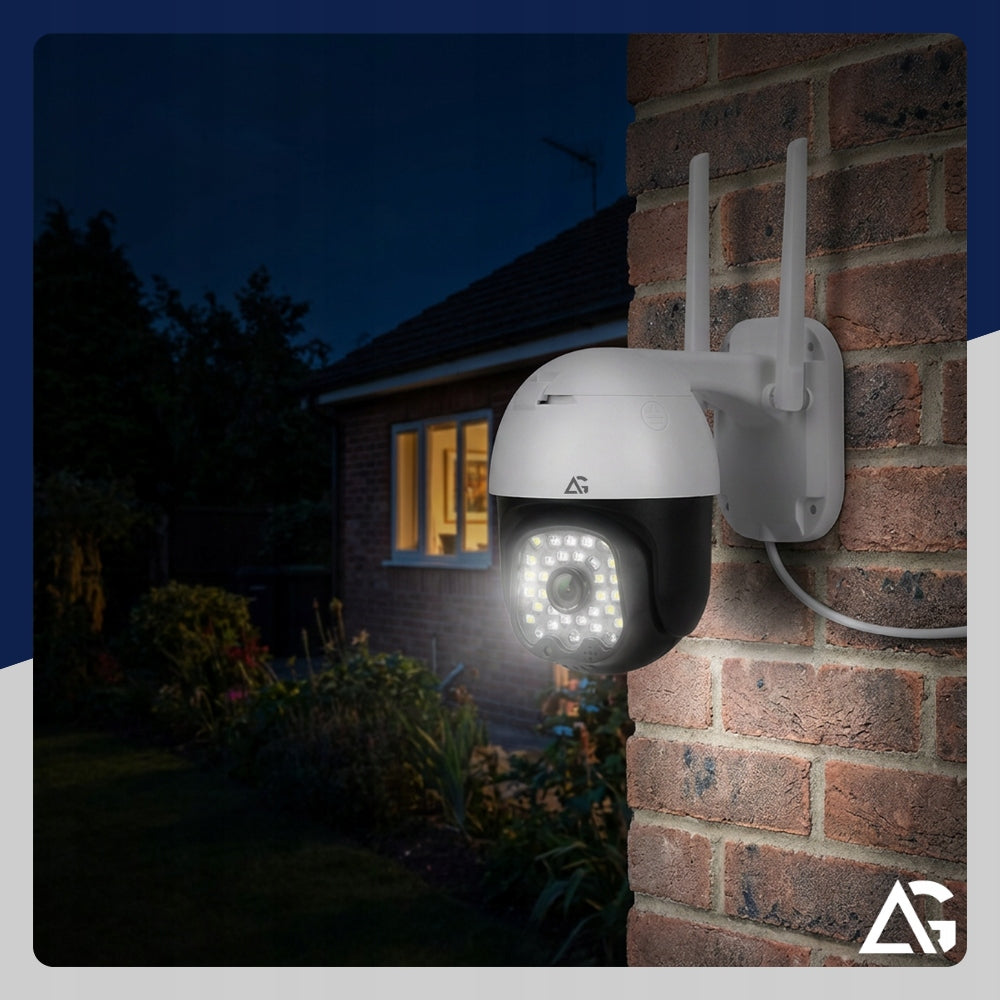 OUTDOOR WIFI IP ROTATING CAMERA 4X ZOOM 5MPx 2K + MOUNTING KIT Certificates of conformity CE WEEE