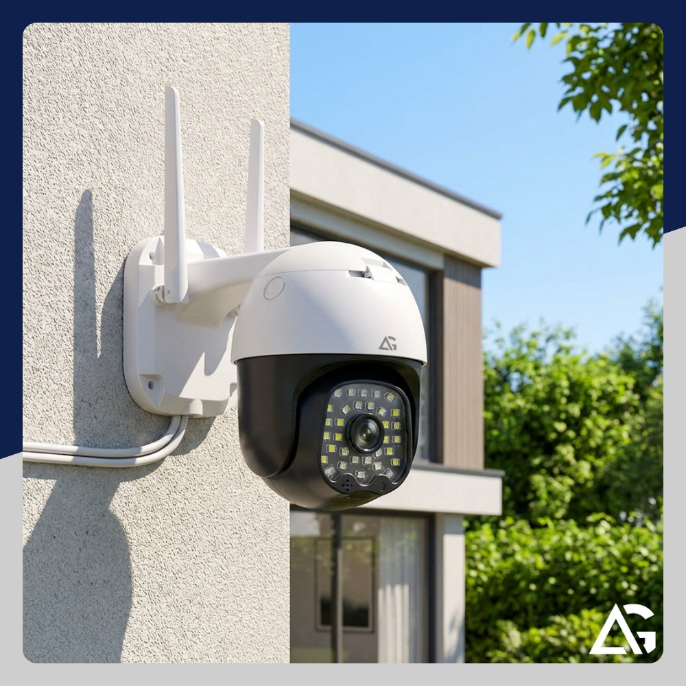 OUTDOOR WIFI IP ROTATING CAMERA 4X ZOOM 5MPx 2K + MOUNTING KIT Manufacturer code GŁOŚNIK 5MPX SMART ZOOM 4x DO MONITORINGU 2K