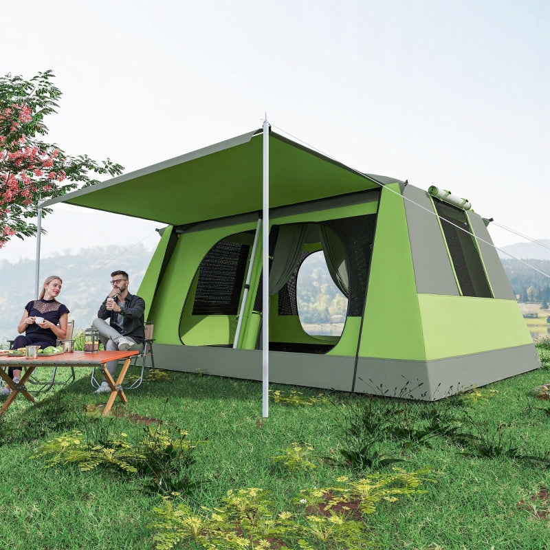 OUTSUNNY TENT FOR 4 TO 8 PEOPLE: LIGHTWEIGHT, DURABLE AND WATERPROOF TENT Packaging status original