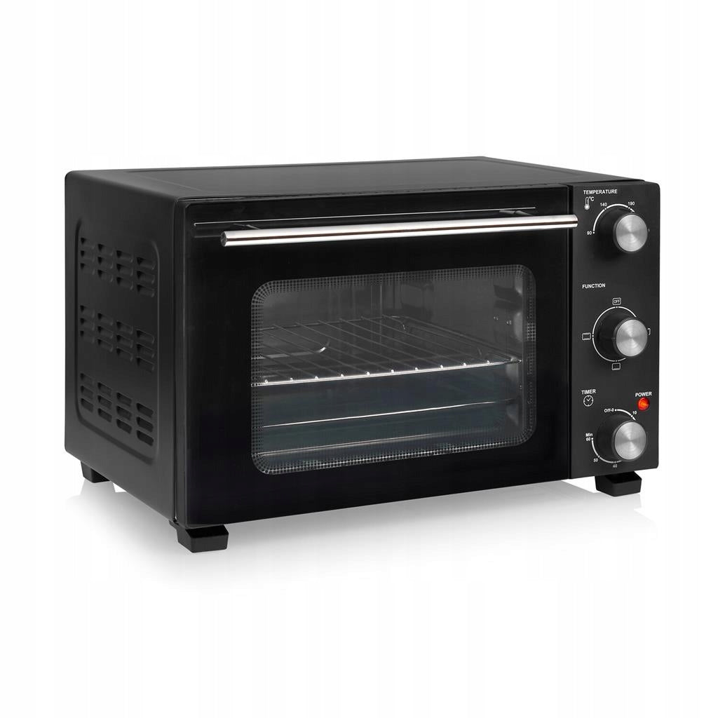 OVEN 20L THICK DOUBLE DOOR 1300W black + accessories stone for PIZZA Packaging status original