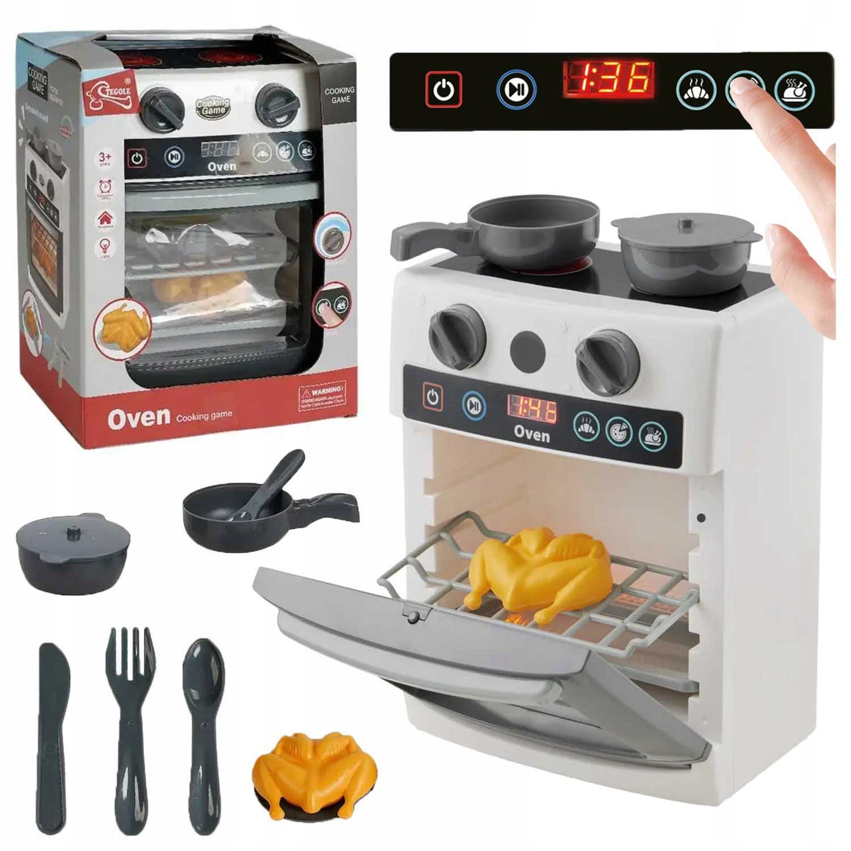 OVEN COOKER ELECTRIC TOUCH PANEL POT PLATE SOUND LED 3+ Brand Stator