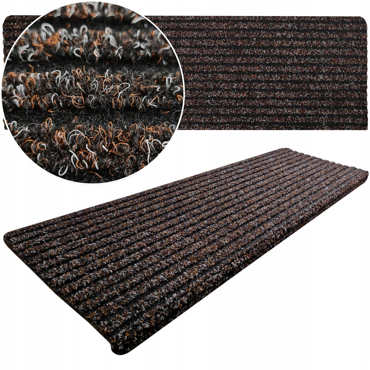 OVERLAYS FOR WOODEN STAIRS 80 cm THICK RUBBERIZED RUGS FOR YEARS LARGE