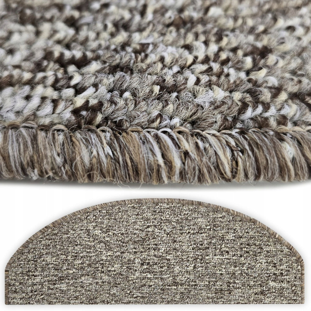 OVERLAYS RUGS FOR STAIRS LOOPS BEIGE BROWN 64x24