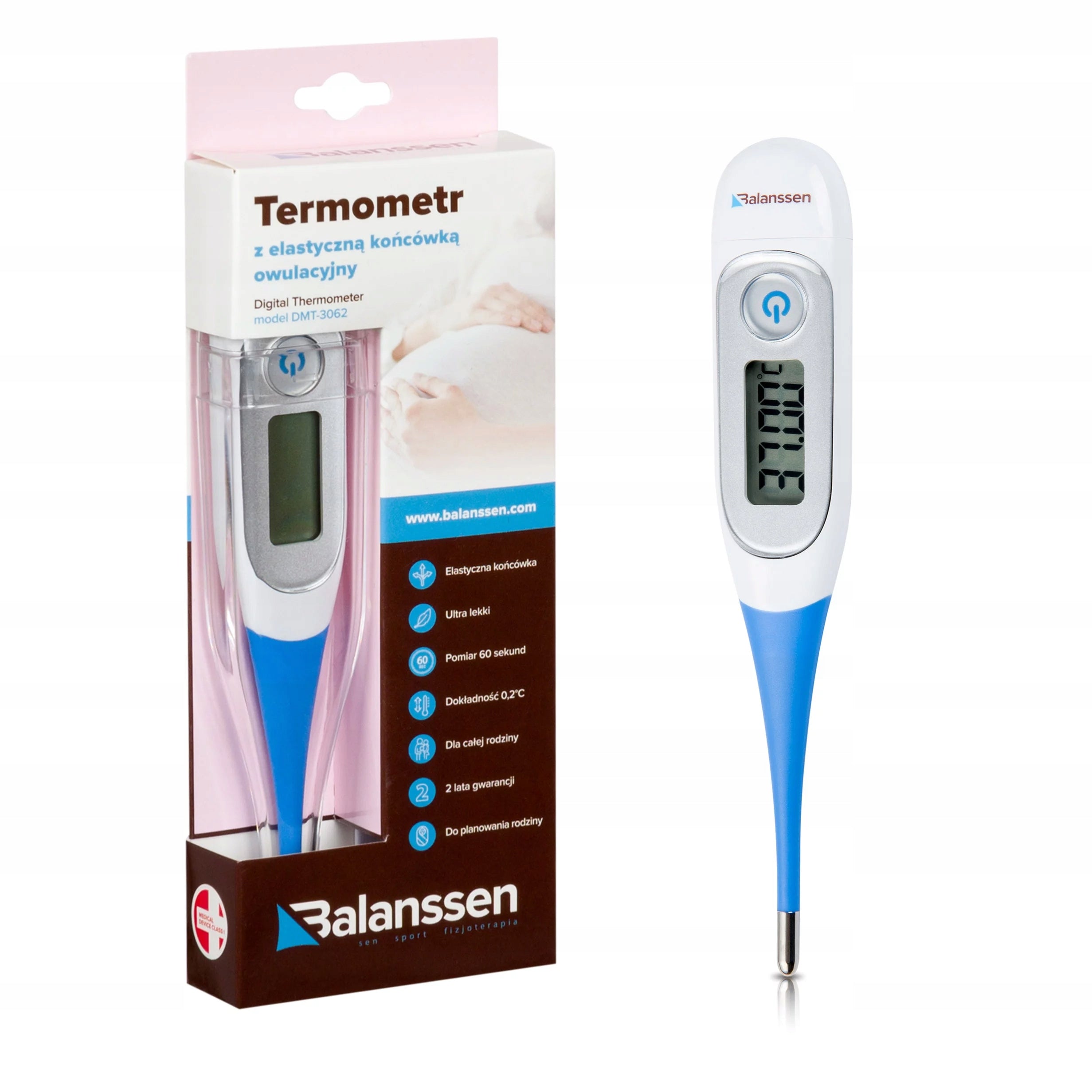 OVULATION THERMOMETER WITH FLEXIBLE TIP DMT-3062 BALANSSEN