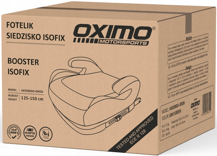 OXIMO AKSOBISO ISOFIX CAR SEAT FOR SENIOR CHILD SEAT STAND Packaging status original