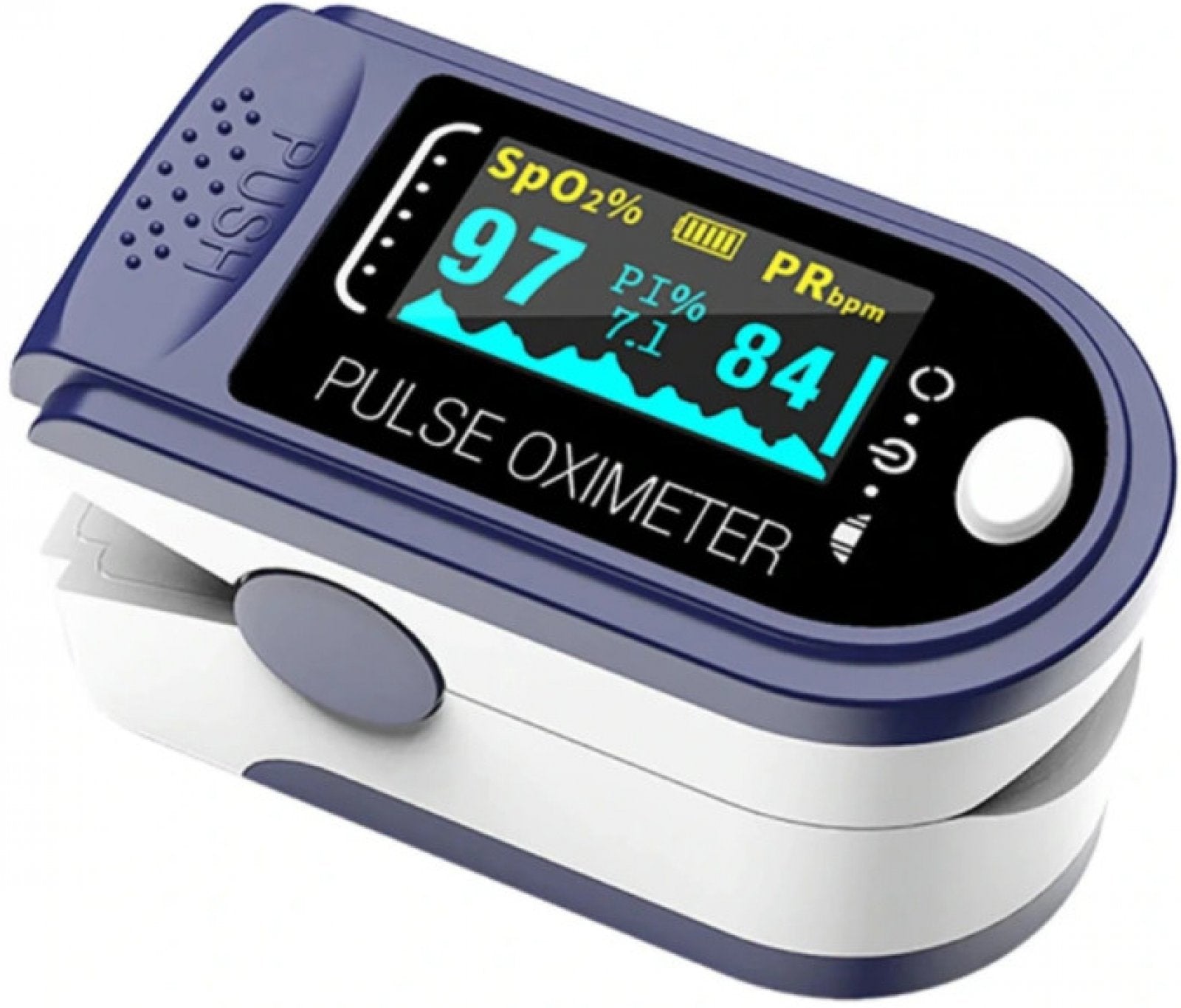 OXYMETER HEART RATE MONITOR MEDICAL BLUE PULSE OXIMETER