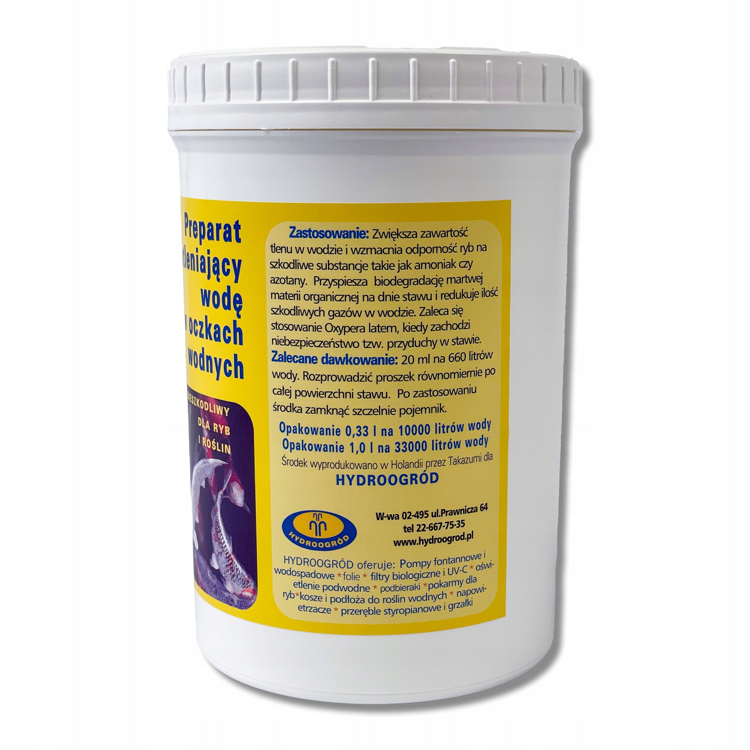 OXYPER AGENT WATER OXYGENATION PREPARATION IN POND 1L per 33000L of water Packaging status original