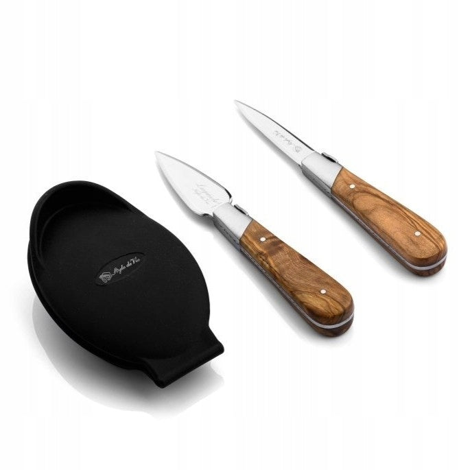 OYSTER SET steel knife for oysters knife 2 pcs Laguiole Style de Vie Packaging status original