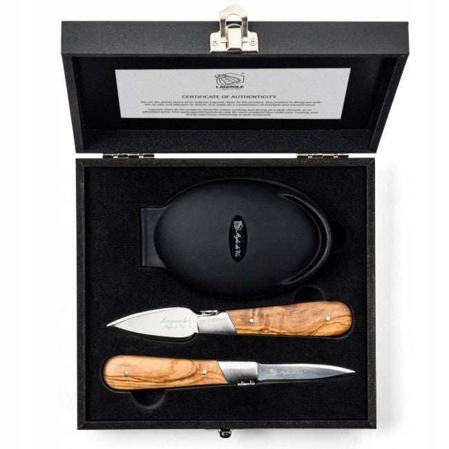 OYSTER SET steel knife for oysters knife 2 pcs Laguiole Style de Vie