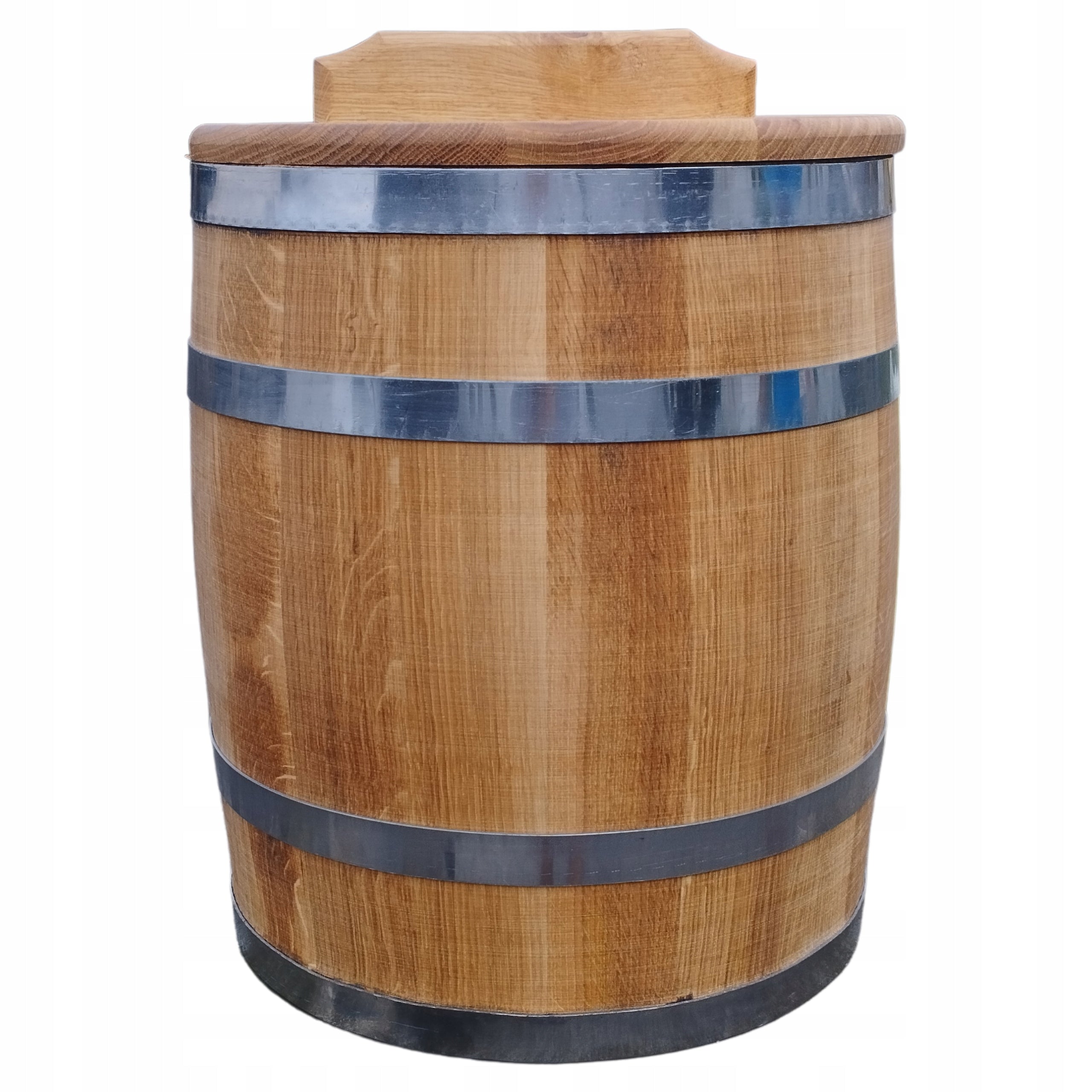 Oak barrel for pickling 70L for cabbage cucumbers with pressure and lid PZH