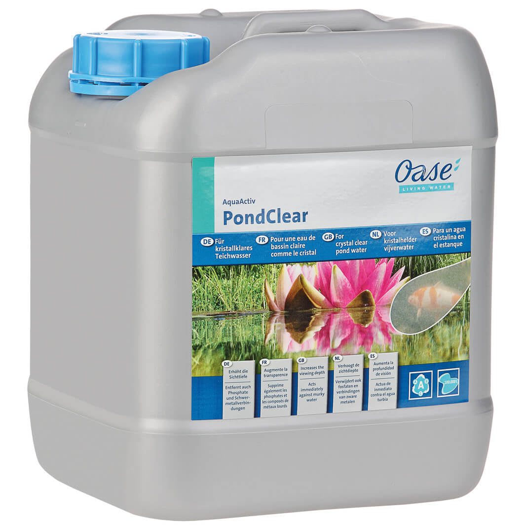 Oase AquaActiv PondClear 5L clarifies water in pond