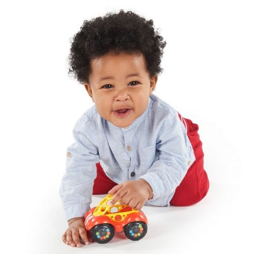 Oball toy car with rattle, red-yellow 3M+ Manufacturer code 81510