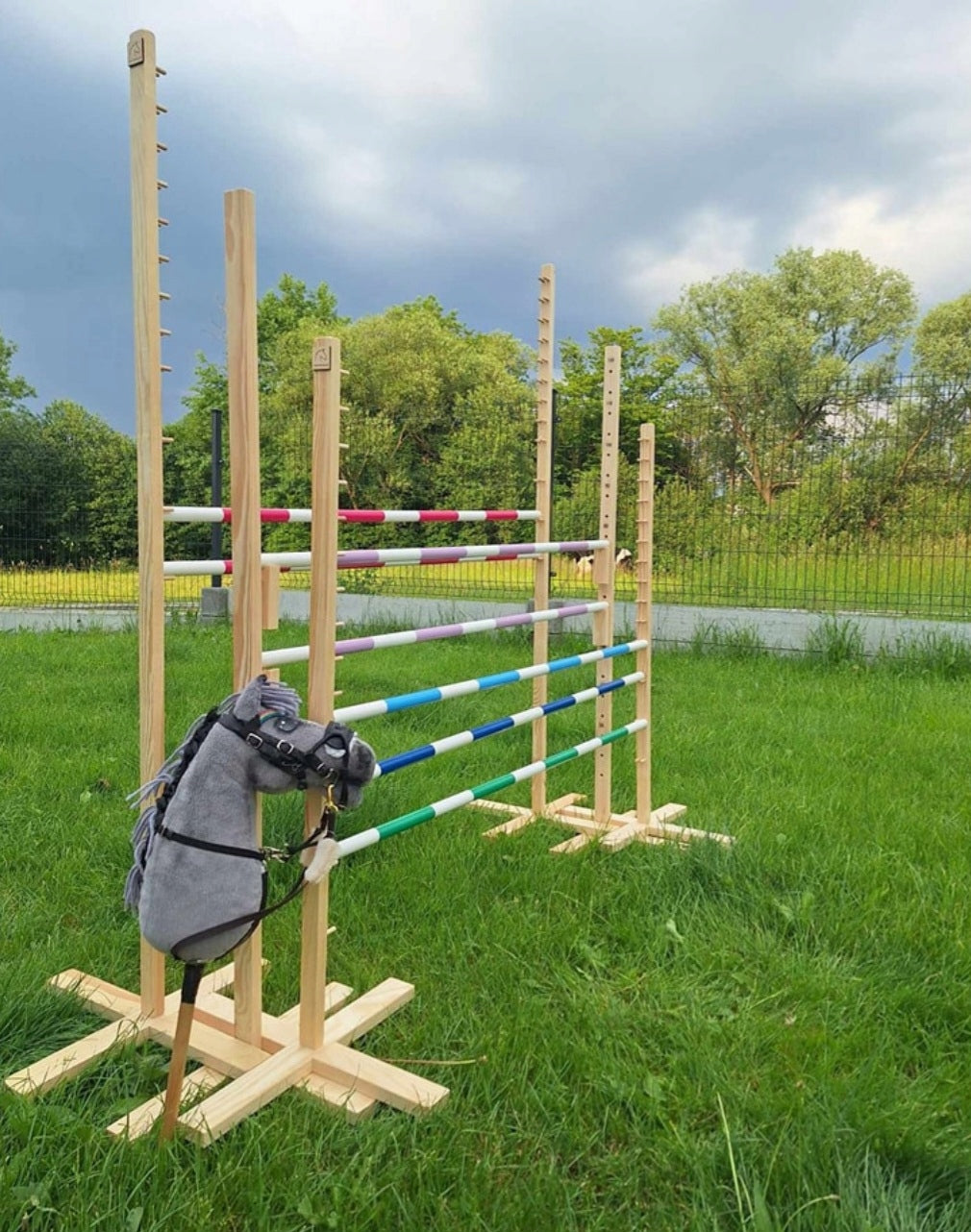 Obstacle Hobby Horse 140cm with crossbar 120cm Birthday Gift