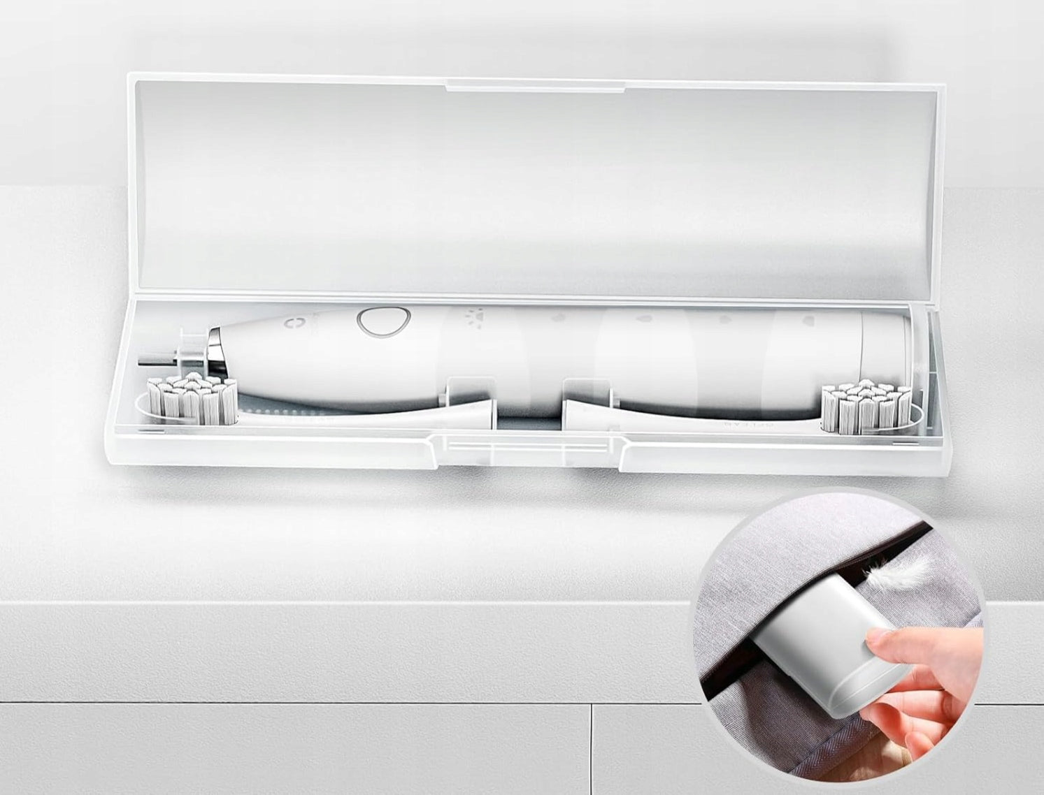 Ocle an TravelGO Flow sonic toothbrush, white + case Manufacturer code 3014246581