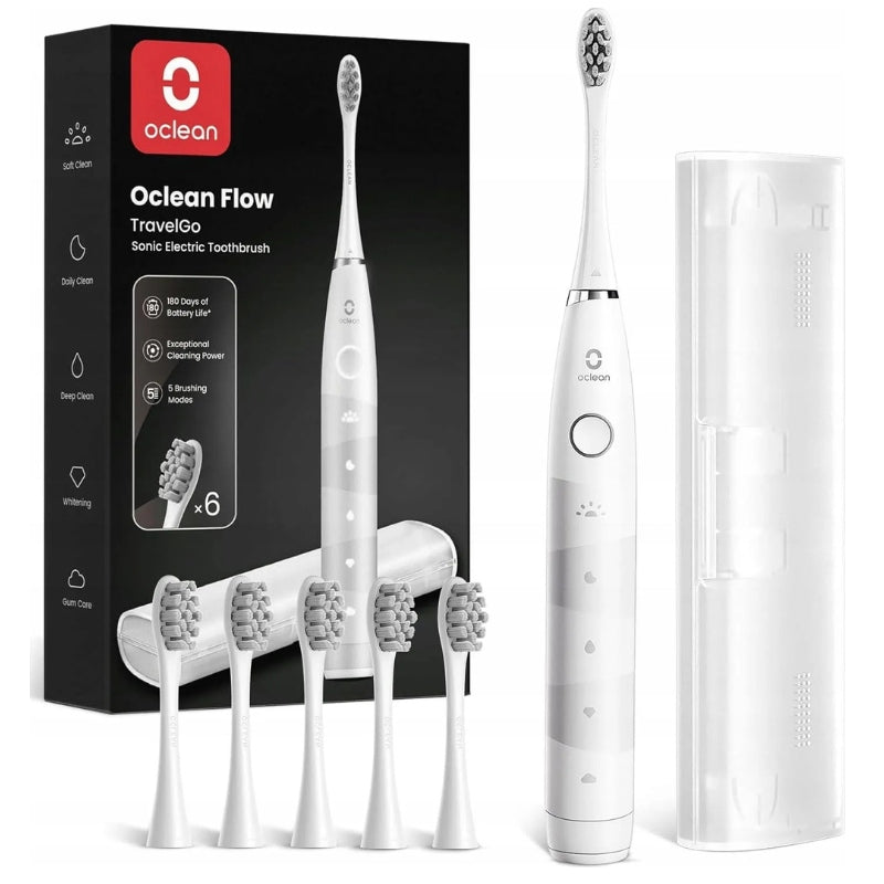 Ocle an TravelGO Flow sonic toothbrush, white + case