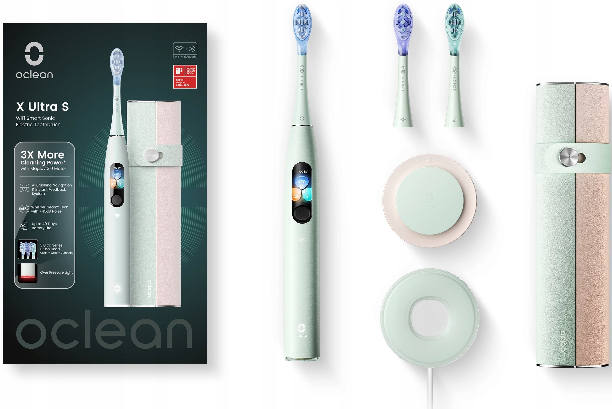 Oclean X Ultra Set Mint Sonic Toothbrush