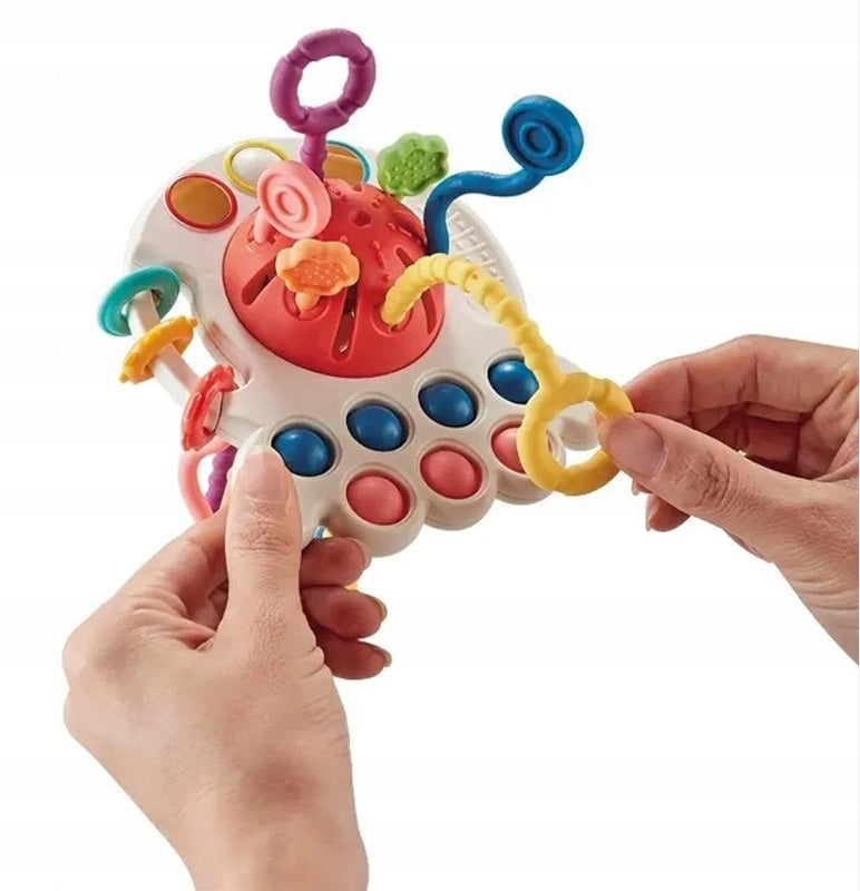 Octopus Sensory Toy Anti-Stress Dragging Teether Brand Nobo Kids