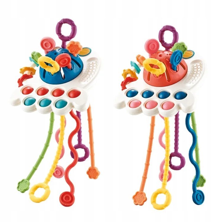 Octopus Sensory Toy Anti-Stress Dragging Teether