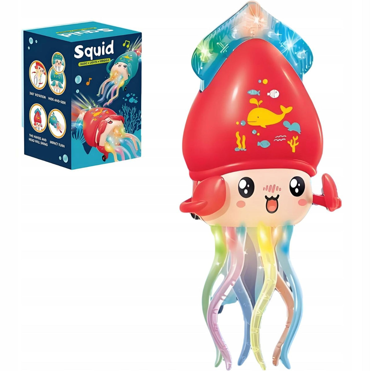 Octopus Toy Glowing Dancing Musical Interactive For Kids LED