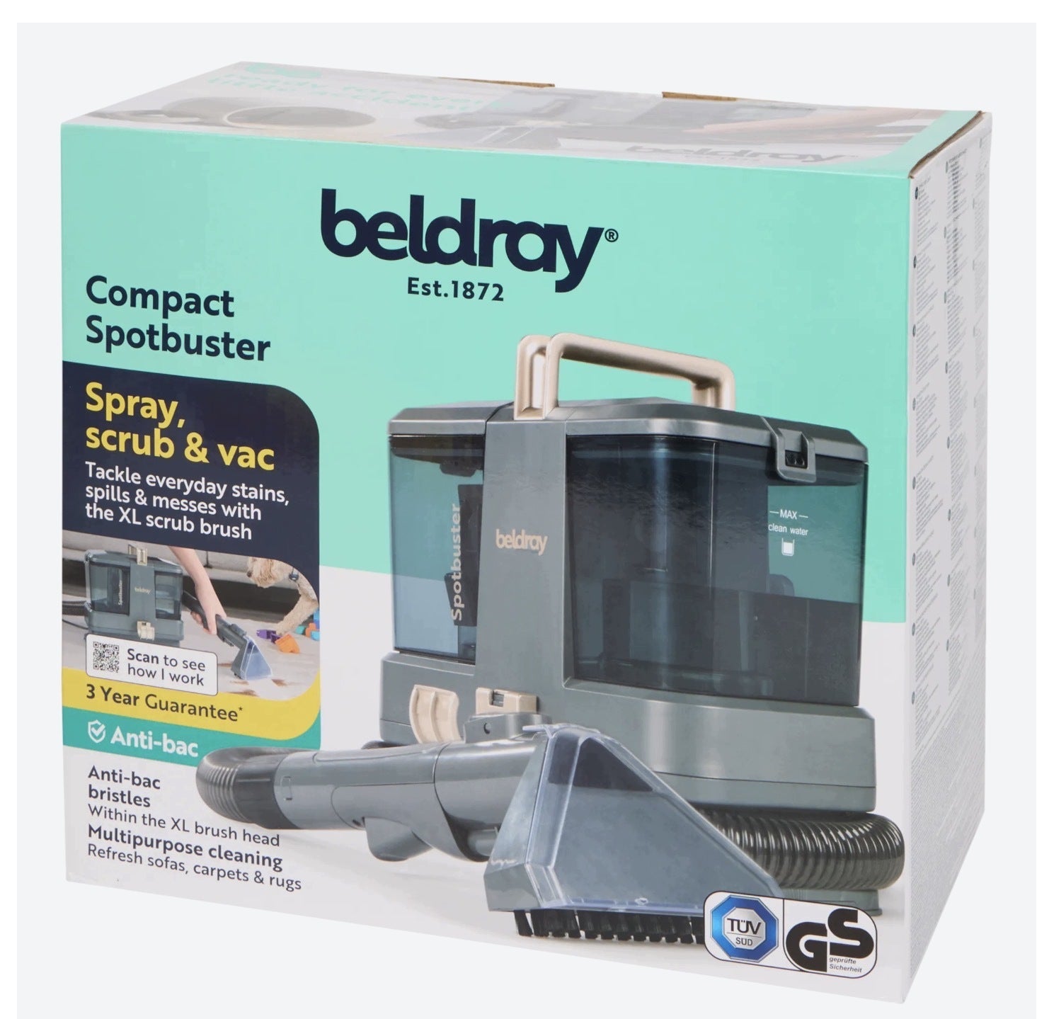Odkurzacz Piorący do Tapicerki Dywanów Beldray 330W urządzenie piorące Packaging status original