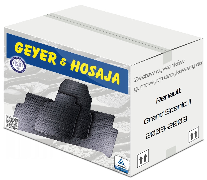 Odorless Rubber Rugs for Renault Grand Scenic 2
