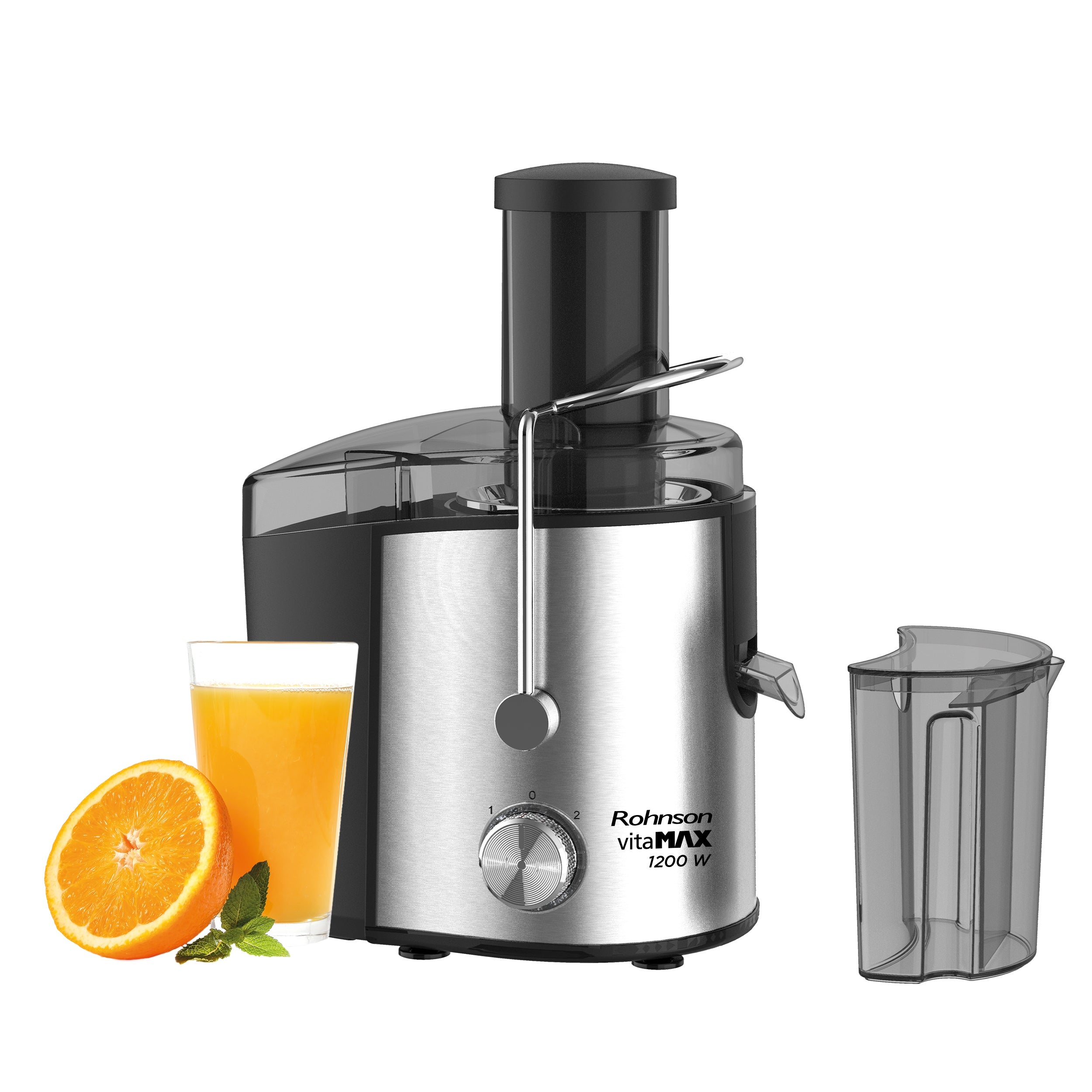 Odšťavňovač Rohnson R-439 VitaMAX černý 1200 W Dominant color black