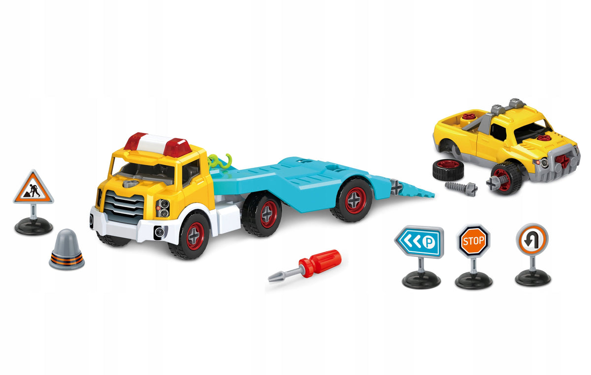 Odtahovka Wiky Vehicles šroubovací 37 cm s autem navijákem a šroubovákem
