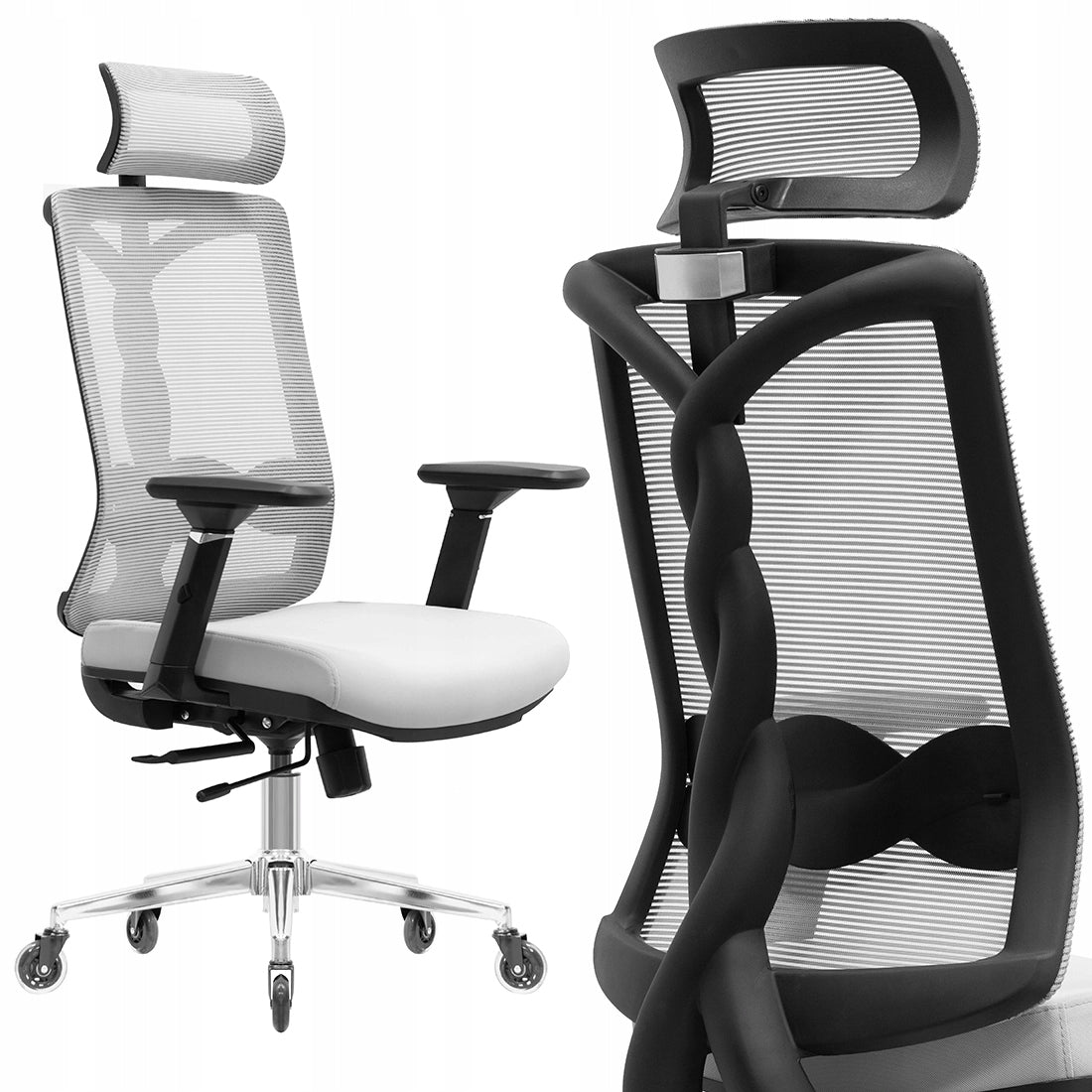 Office Chair 150KG Rotating Armrests 4D EGRONOMIC Spacetronnik