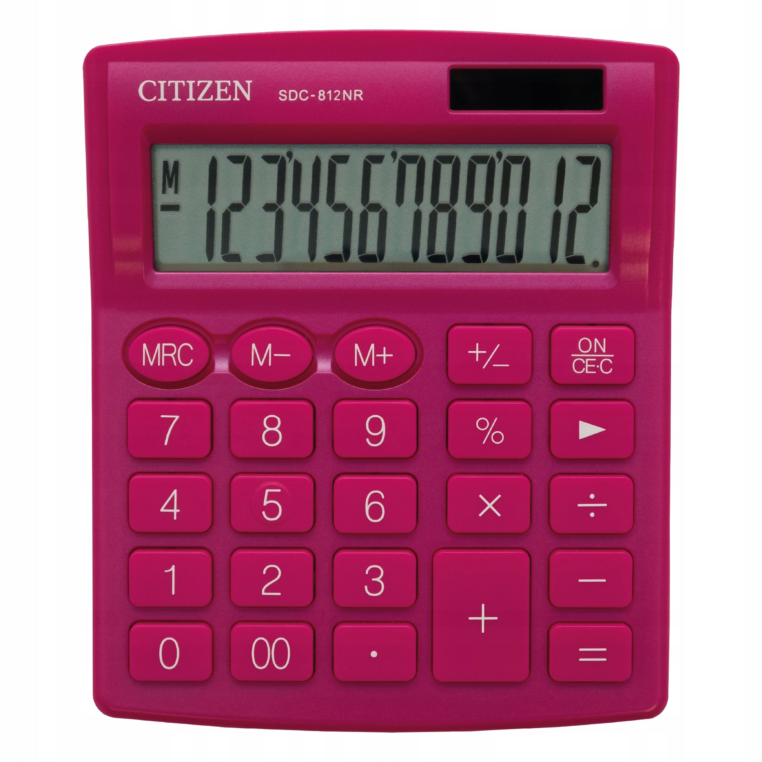 Office calculator Citizen SDC 812 NRPKE 12 digits pink percentages