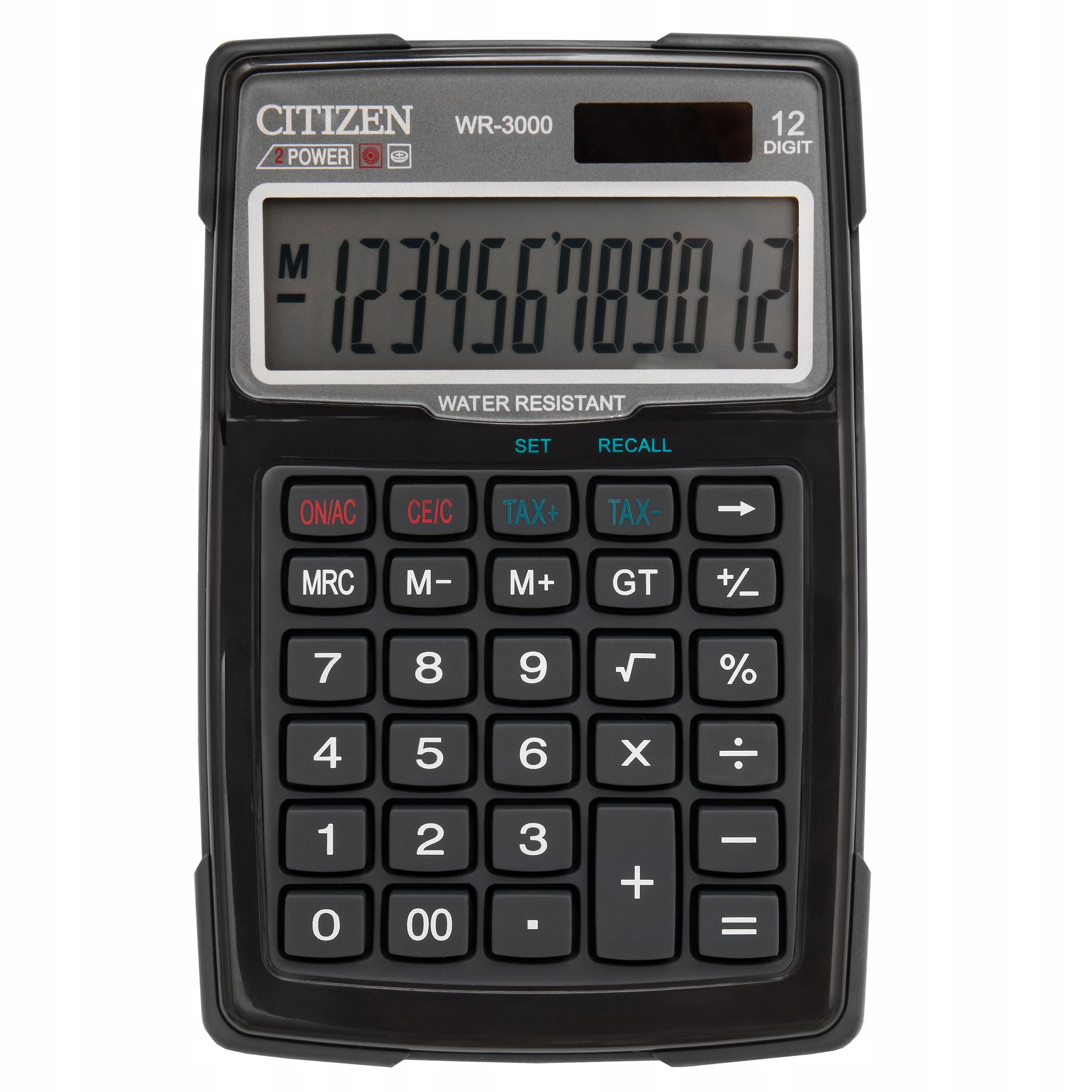 Office calculator Citizen WR-3000 OUTDOOR WATERPROOF BLACK EAN (GTIN) 4562195130352
