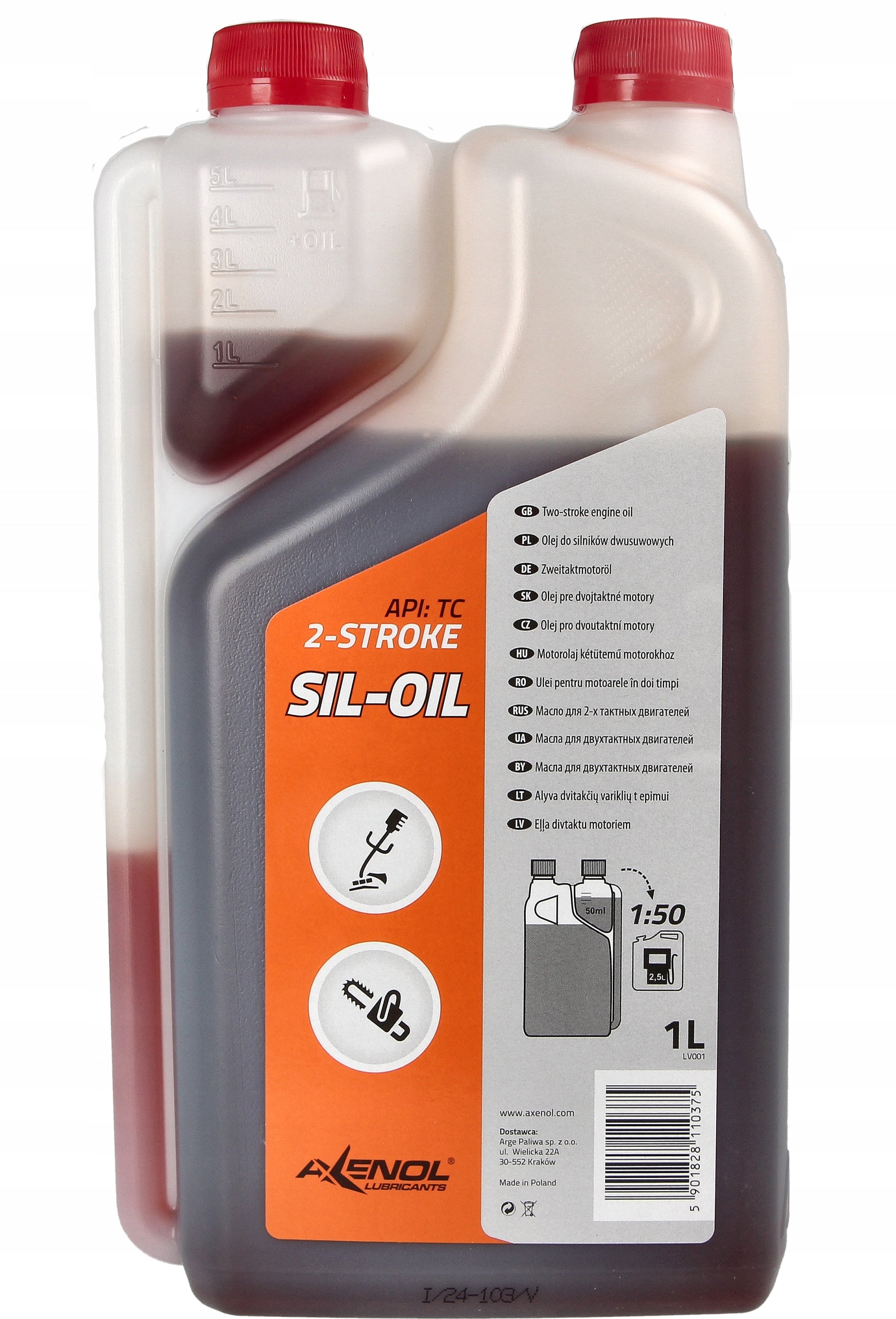Oil For Combustion Scythe Lawn Mower Saws 1L Two-stroke Stihl Fuel Blend Packaging status original
