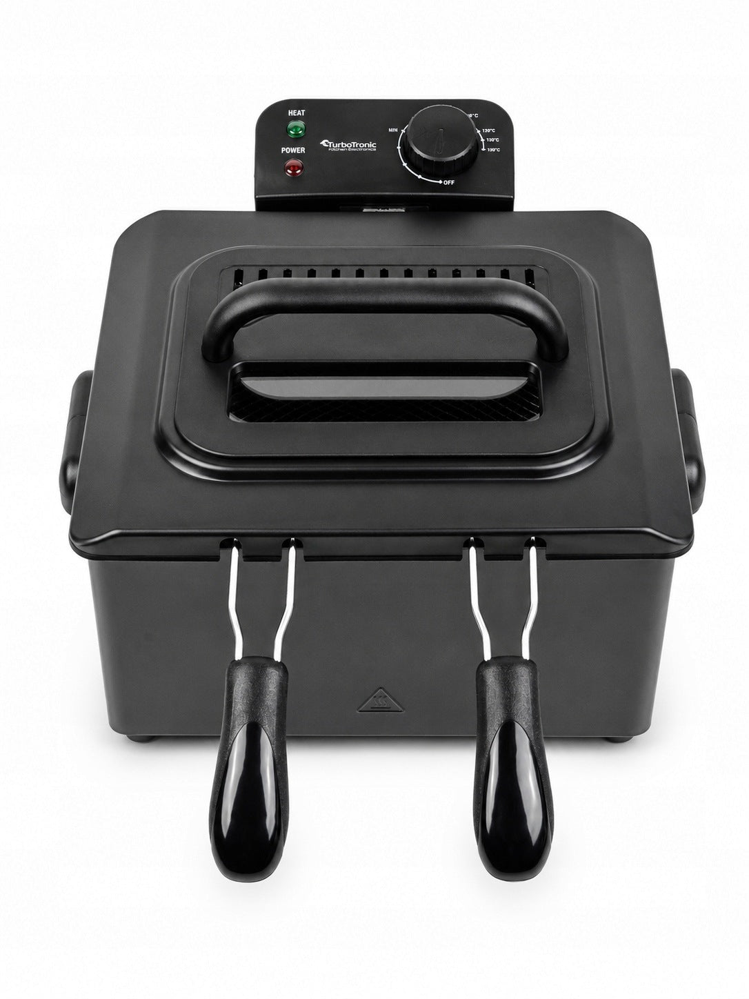 Oil Fryer 5L 2200W 2 Baskets Temperature Control Brand TurboTronic