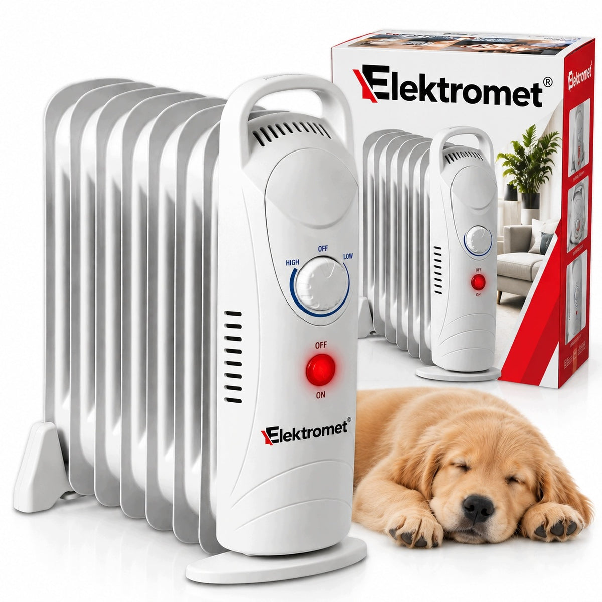 Oil Heater 7 Ribs For Oil 800W Rib For Electric Bathroom