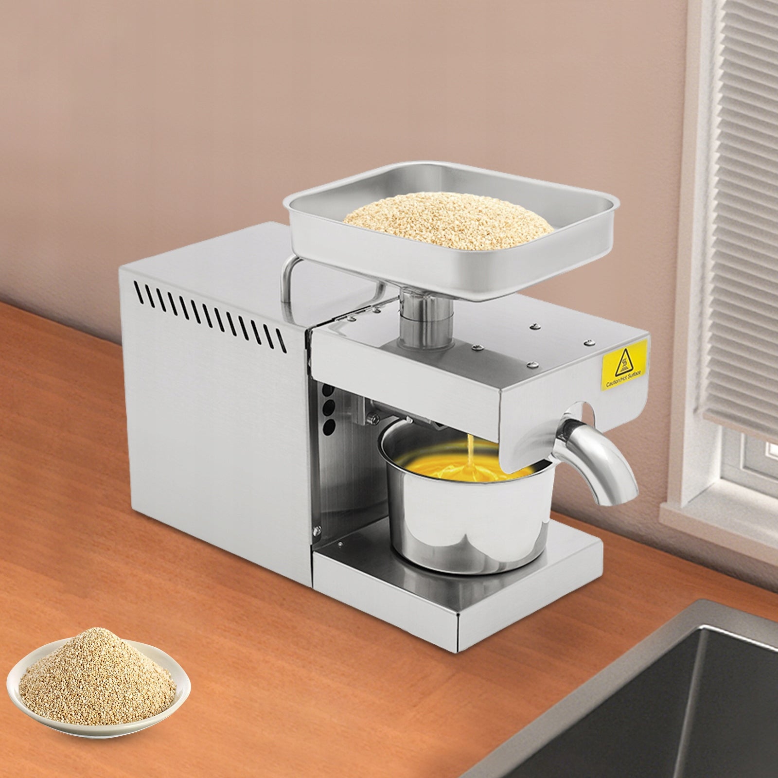 Oil Pressing Machine Electric Oil Mill Oil Extraction Machine 600W 220V|CE Manufacturer code BI-ZJGJ-2534-EU