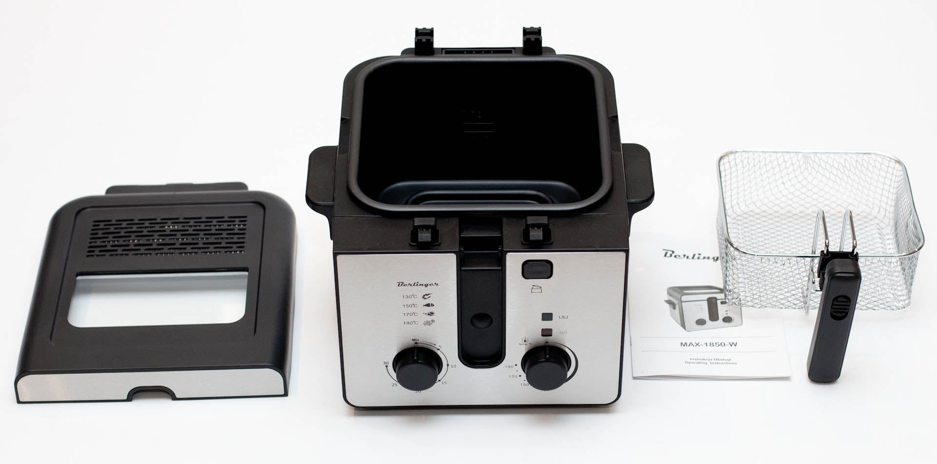 Oil fryer 1850W air fryer | timer large capacity thermostat Manufacturer code frytkownica-1850