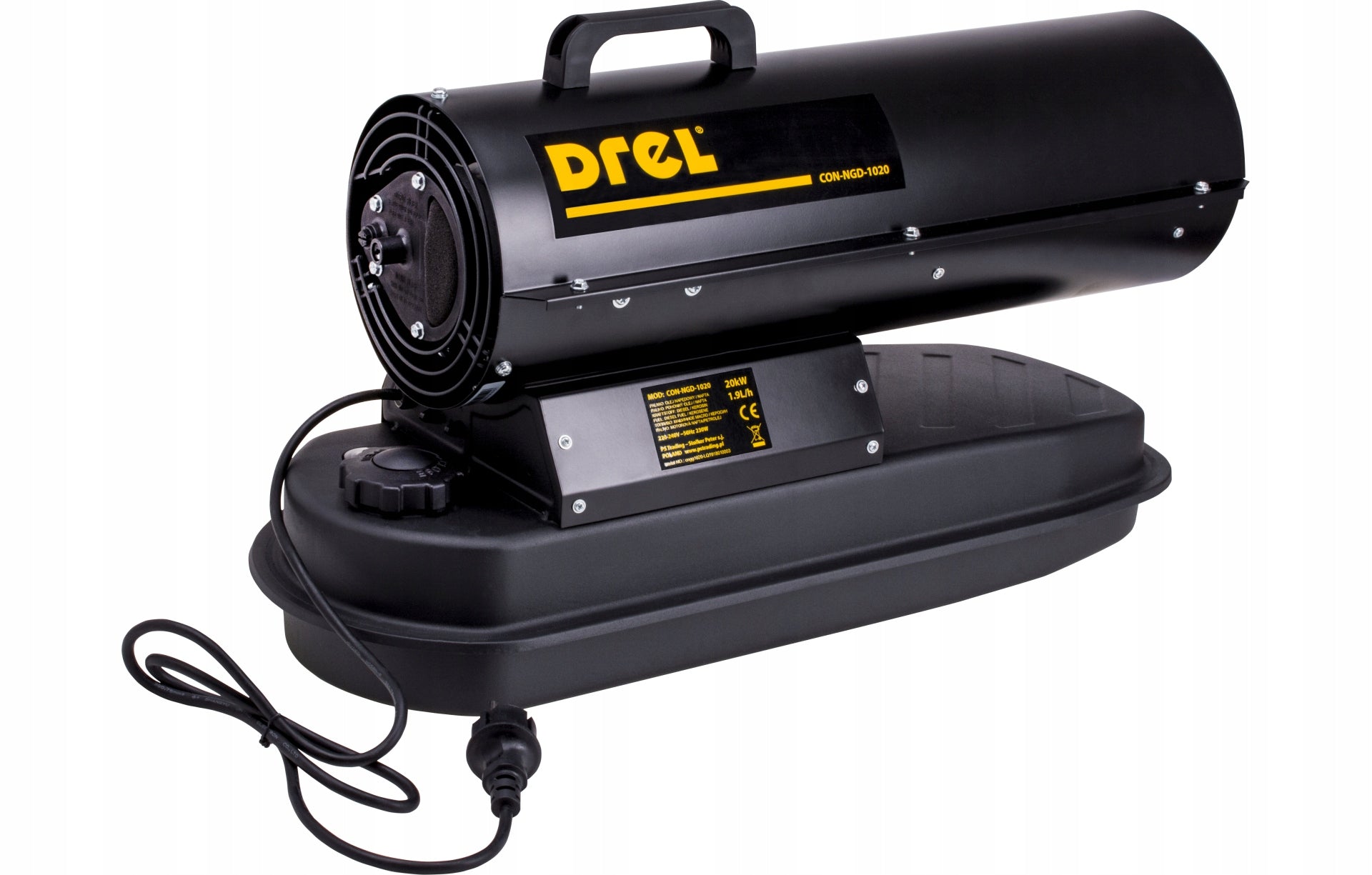 Oil heater 20kW 12L air heater garage hall DREL Packaging status original