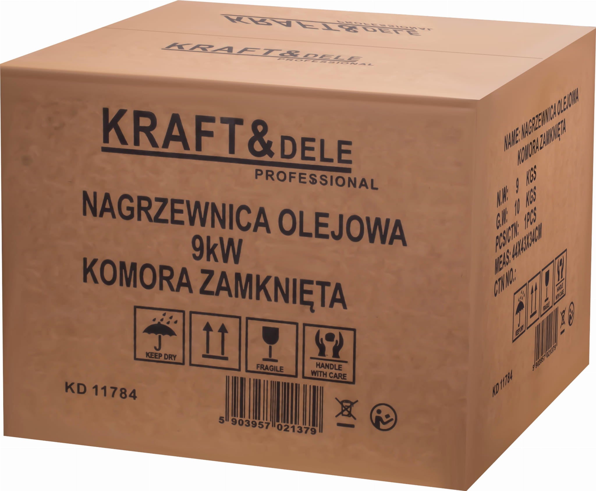 Oil heater Kraft&Dele 9 kW Manufacturer code KD11784