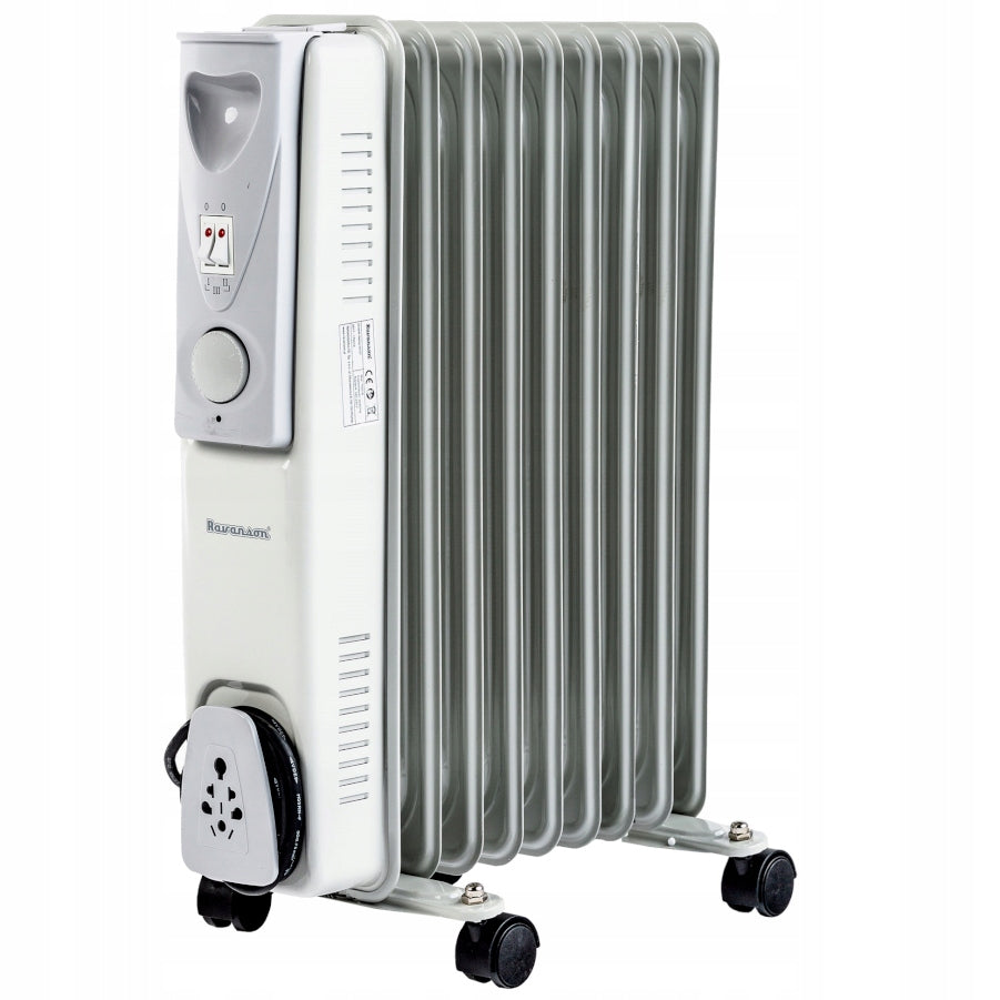 Oil heater RAVANSON OH 09 2000 W white wheels Olejak Manufacturer code Ravanson OH-09