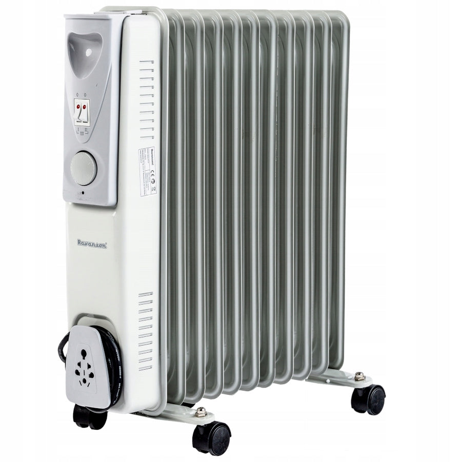 Oil heater RAVANSON OH 11 2500 W white wheels Olejak Manufacturer code OH-11