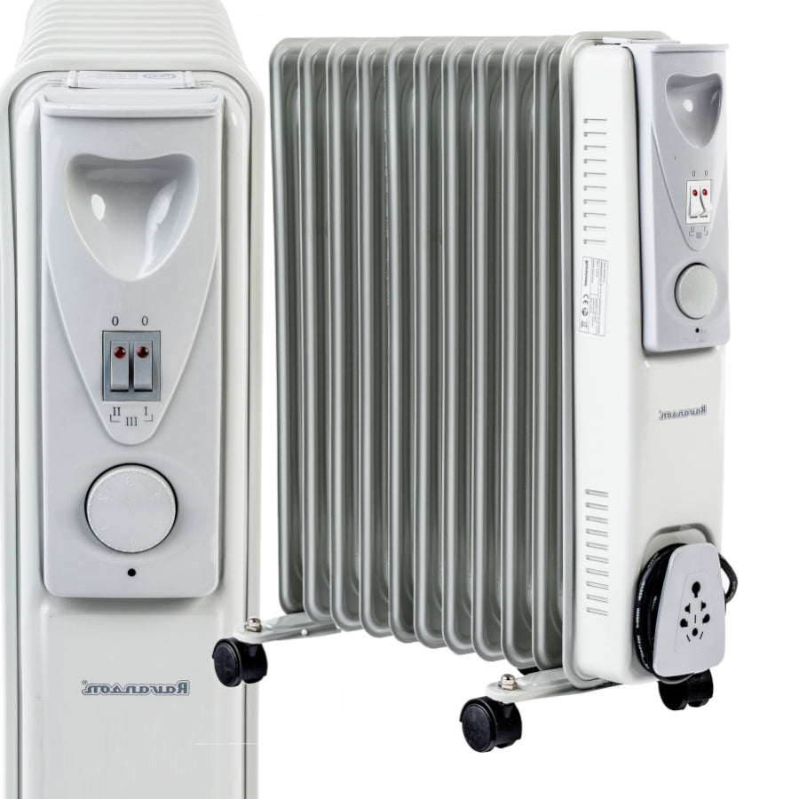 Oil heater RAVANSON OH 11 2500 W white wheels Olejak