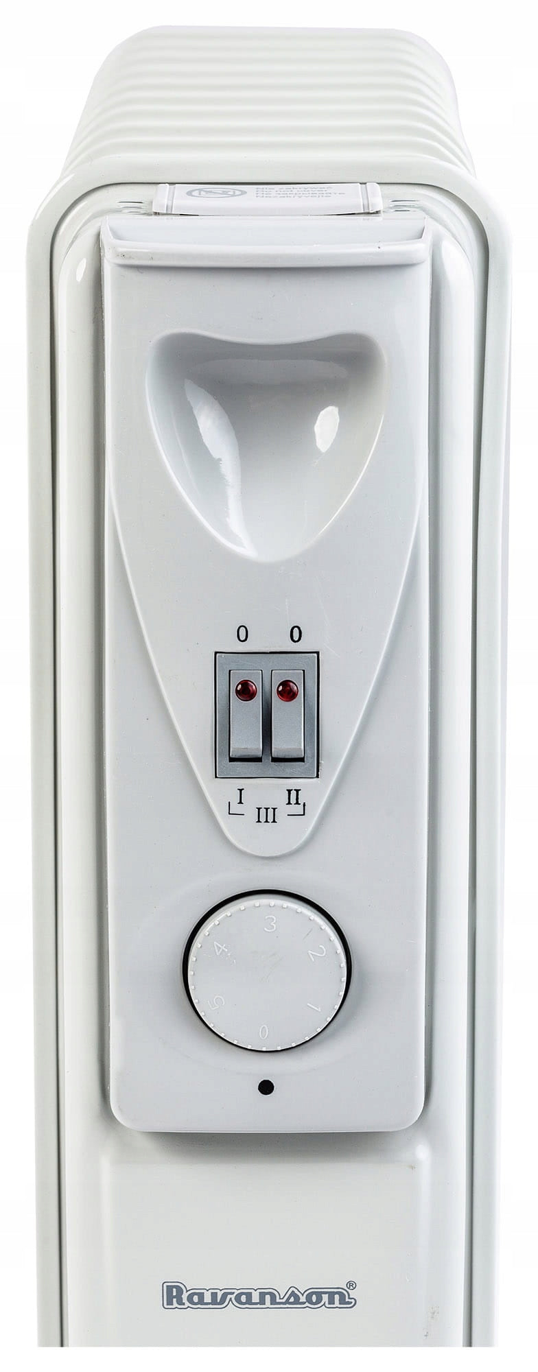 Oil heater Ravanson 11 ribs electric radiator 2500 W white Packaging status original